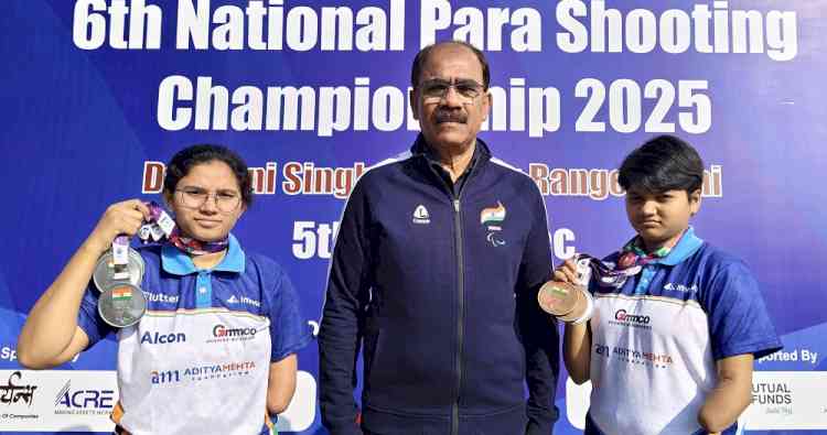 AMF trained para Air rifle shooters of India shine at 6th National Para Shooting Championship 2025