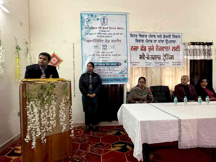 DC hands over dairy farming certificates to 24 youths