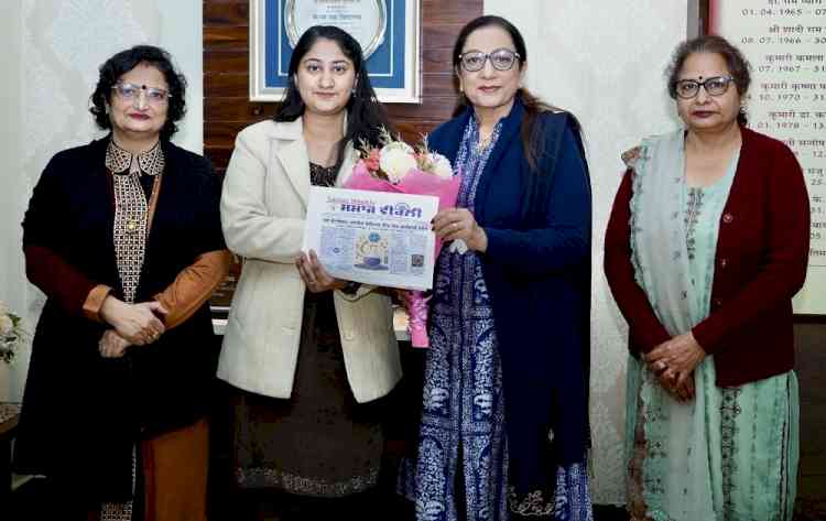 KMV Collegiate Sr. Sec. School faculty member earns acclaim with International Article Publications