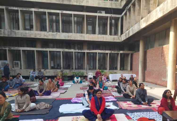 Panjab University Organises Workshop on “Yoga: Harmony of Body, Mind and Spirit” under Nasha Mukt Bharat Initiative by CDOE