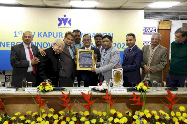 First DV Kapur Foundation Energy Innovation Awards to strengthen India’s Energy Sector
