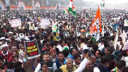 'Not our people': Cong distances from objectionable slogans against PM at 'vote chori' protest