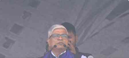 Rajendra Pal Gautam warns of threat to democracy, calls to protect Constitution at Congress rally