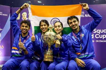 It'll boost popularity of squash among youth: PM Modi congratulates Indian team on historic WC win