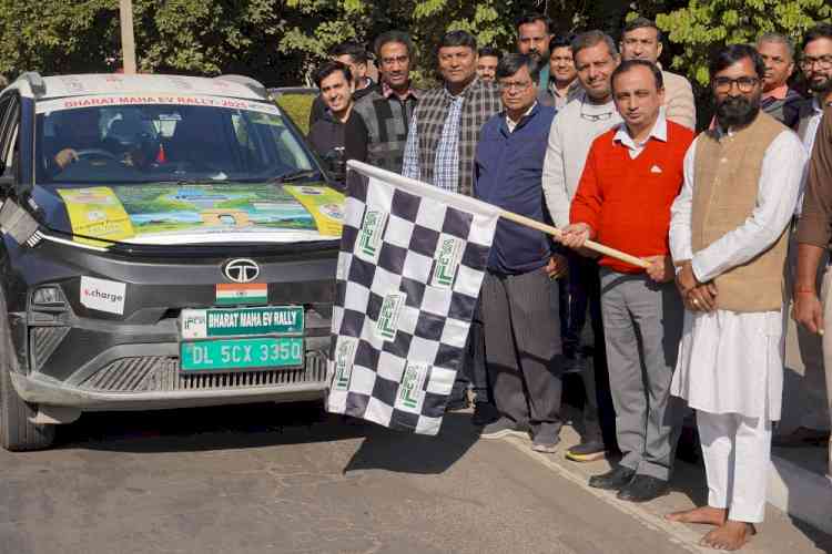 Bharat Maha EV Rally flagged off from Panjab University, continues as world’s longest EV rally