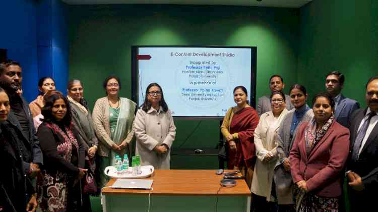 PU inaugurates E-Content Studio at Centre for Distance and Online Education