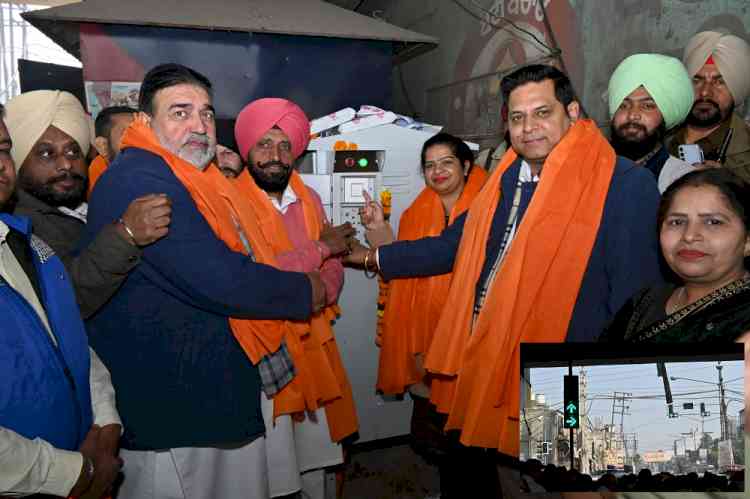 Basti Jodhewal chowk upgradation: Mayor, MLAs launch automated traffic lights; long pending demand of residents fulfilled