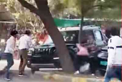 एमडीयू में काले रंग की स्कार्पियो कार सवार युवकों द्वारा किये गए जानलेवा हमले का मामला