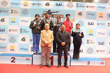National Shooting C'ship: Army’s Lakshita Bishnoi and Sharvan Kumar clinch senior mixed team gold