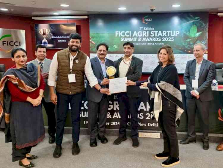 Hyderabad’s Startup SRIBIO Aesthetics wins National Honour--“Best Startup in Agri Biologicals