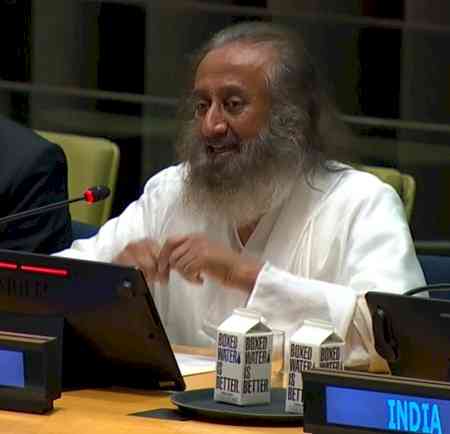 Sri Sri Ravi Shankar brings Lord Krishna's lesson of meditation to UN