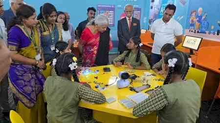 Sitharaman launches project to develop AI, STEM & robotics labs in govt schools in Karnataka