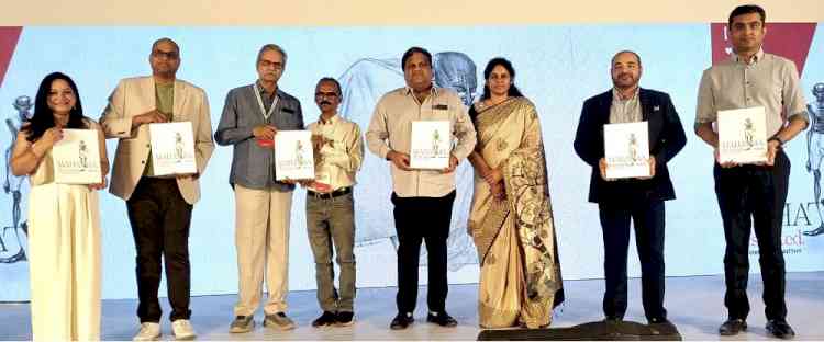 ‘Mahatma, Illustrated’ authored by noted artist & cartoonist Shankar Pamarthy, unveiled at hyd.art 2025