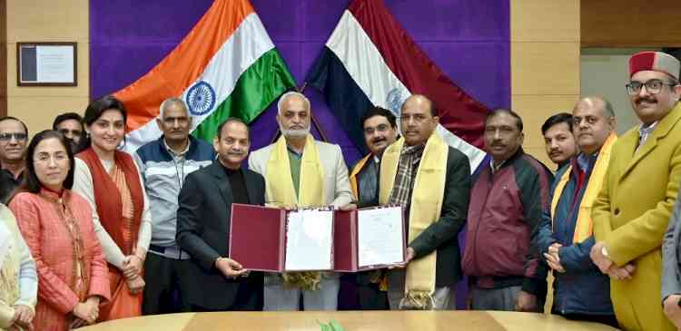 बाल कल्याण और मानसिक-आध्यात्मिक विकास को लेकर एमडीयू ने किए दो एमओयू