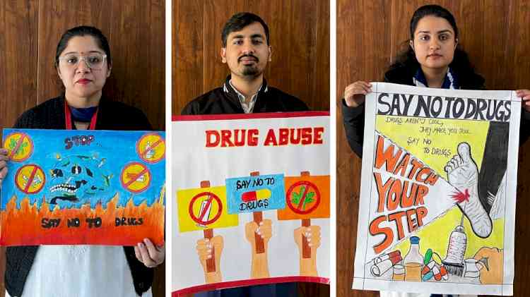 Red Ribbon Club of Innocent Hearts College of Education spread ‘Say No to Drugs’ message