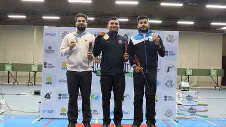 National Shooting C'ship: Navy’s Kiran Ankush Jadhav claims 10m air rifle gold