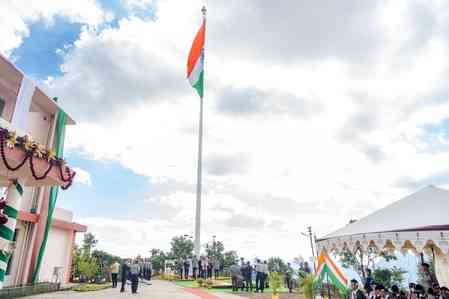 Mizoram Guv unfurls state’s tallest national flag 