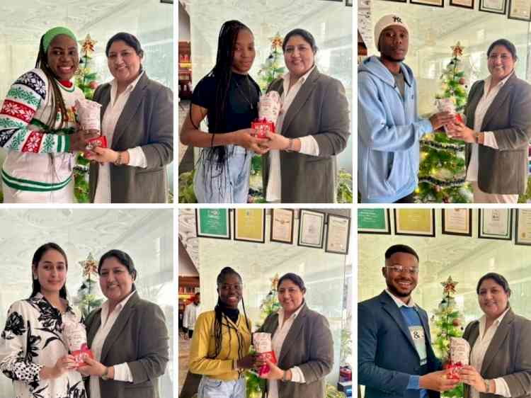 Christmas Celebrations with International Students at GJIMT