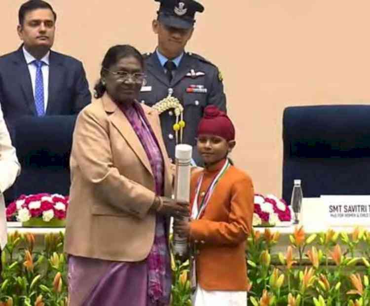 10-Year-old Shavan Singh of Taran Wali wins PM Rashtriya Bal Puruskar  