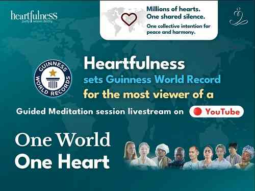 Heartfulness Sets a New Guinness World Record on World Meditation Day
