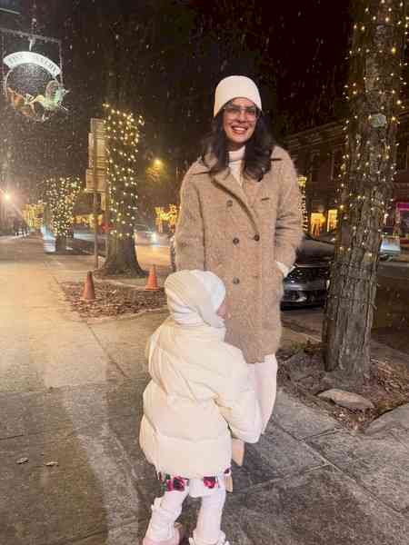 Priyanka Chopra captures some precious moments of little Malti enjoying the snow season