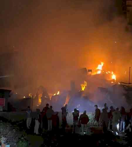 Massive fire in Bengal's Birati market guts 200 shops; no casualties reported