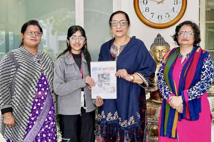 KMV Collegiate Student Gains National and International Recognition for Inspirational Articles