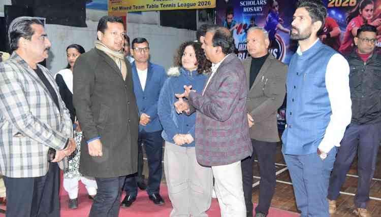 DC Sachin Gupta Inaugurates First Mixed Team Table Tennis League, Inspires Young Athletes