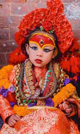 Manisha Koirala receives the Kumari darshan in Nepal with folded hands & a quiet heart