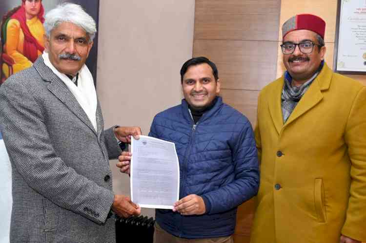 आईएचटीएम के अजय कुमार सेंट्रल यूनिवर्सिटी ऑफ जम्मू में चयनित