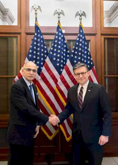 Indian envoy meets US House Speaker, discusses counterterrorism and trade cooperation