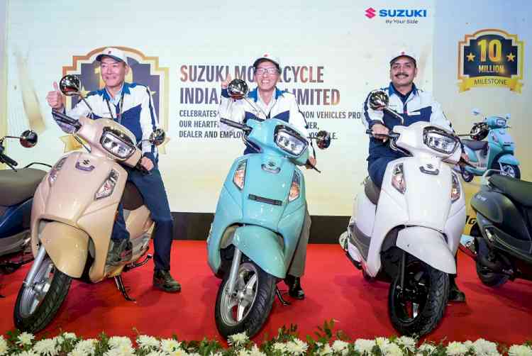 Suzuki Motorcycle India Hits 10 Million Units Production Milestone in its 20th Year