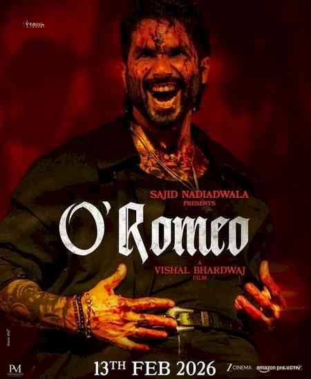 Shahid Kapoor looks bloody, intense, raw  in ‘O’Romeo’ poster