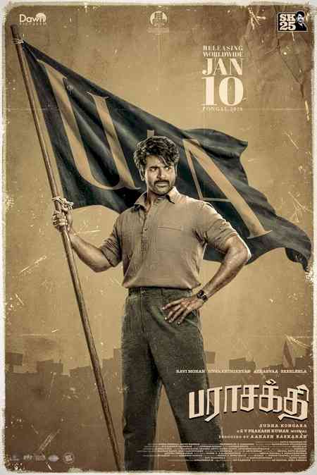 Censor Board clears Sivakarthikeyan's 'Parasakthi' for release with U/A certificate