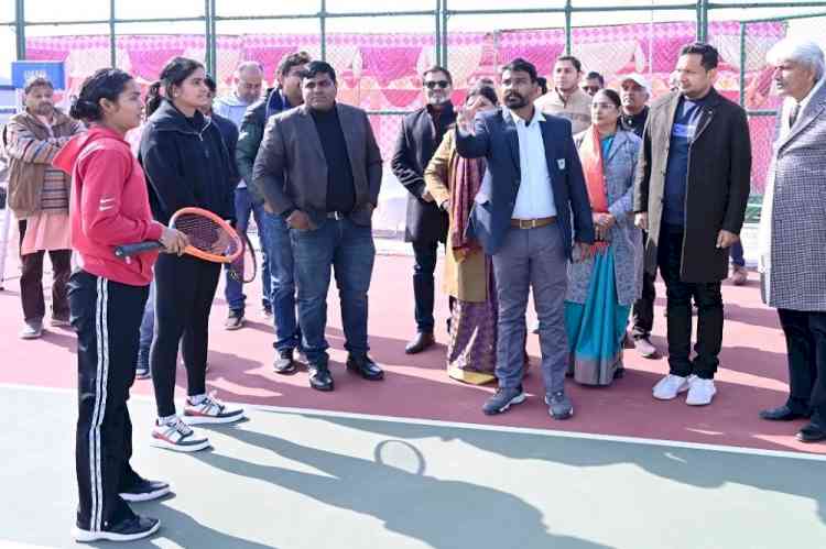 DC Sachin Gupta inaugurates North Zone All India Inter University Women's Cricket and Tennis Championships