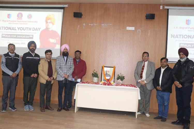 IKGPTU celebrated National Youth Day & Tributes paid to Swami Vivekananda Ji 