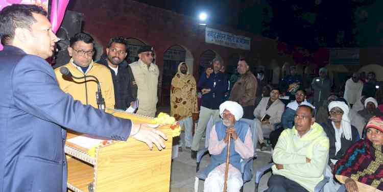 DC Sachin Gupta interacts with Villagers during the Night Halt and Administration at Your Village programme; assures Swift Resolution of Village Issues