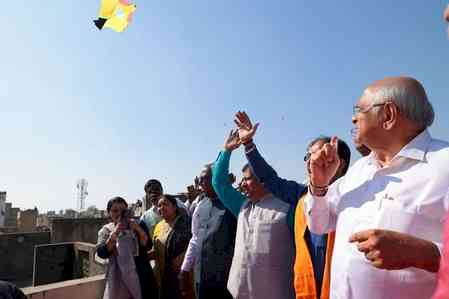 Gujarat CM inaugurates Gandhinagar Kite festival 2026; takes part in kite-flying