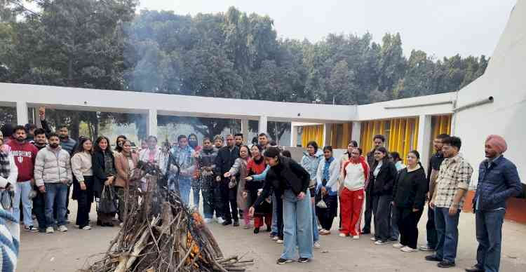 Panjab University Library Science Department Celebrates Lohri with Cultural Fervour on Campus
