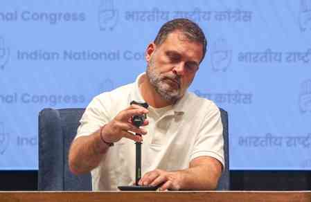 'EC gaslighting citizens': Rahul Gandhi attacks poll panel over ink row; BJP hits back