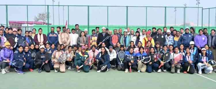 ऑल इंडिया इंटर यूनिवर्सिटी महिला टेनिस प्रतियोगिता का आगाज