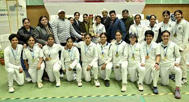 नॉर्थ जोन इंटर यूनिवर्सिटी महिला क्रिकेट का ख़िताब एमडीयू के नाम