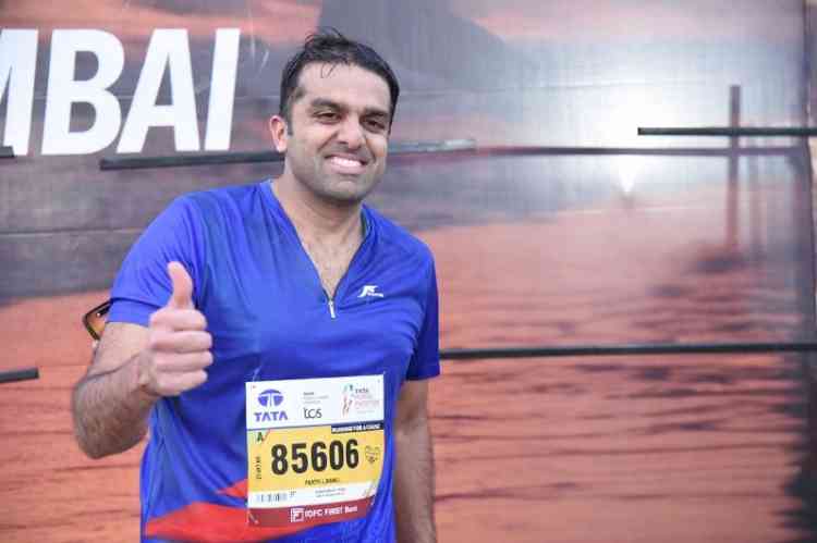 Parth Jindal successfully completes Half Marathon at Tata Mumbai Marathon 2026