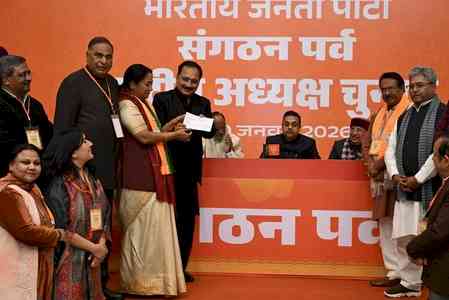 Delhi BJP chief, CM Gupta submit proposal for Nitin Nabin's election as National President