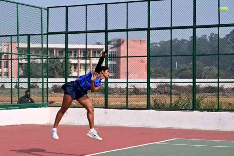 AI Inter-University Women's Tennis Tournament final between MDU Rohtak and PU Chandigarh