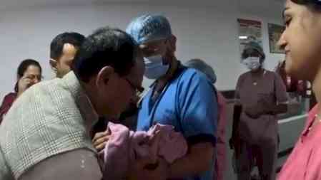 Shivraj Singh Chouhan welcomes his granddaughter as Kartikey becomes father
