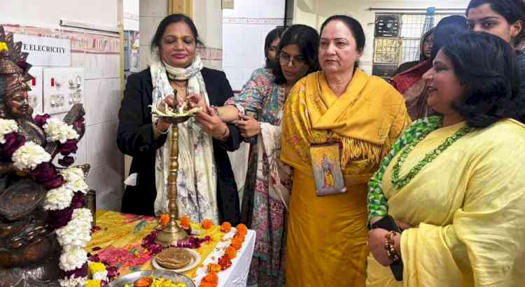 बसंत पंचमी पर मेघना छात्रावास में हवन व सरस्वती पूजन