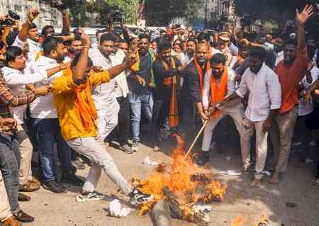 Govt housing event: Karnataka BJP protests in Hubballi alleging protocol violation