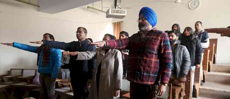 Department of Library and Information Science Celebrates National Voters’ Day at Panjab University