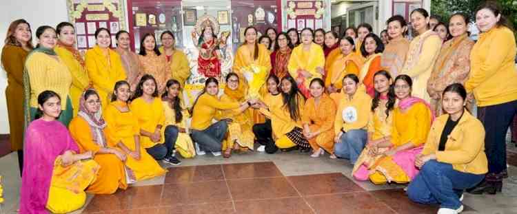 KMV celebrates the vibrant festival of Basant Panchami with fervour